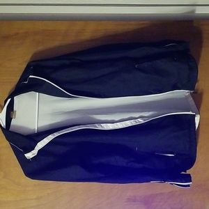 Black and White Windbreaker Jacket Small: B